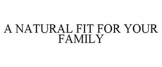 A NATURAL FIT FOR YOUR FAMILY