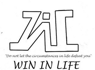 WIL, DO NOT LET THE CIRCUMSTANCES IN LIFE DEFEAT YOU ,WIN IN LIFE