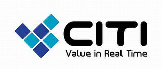 CITI VALUE IN REAL TIME recognize phone