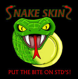 SNAKE SKINS PUT THE BITE ON STD'S !