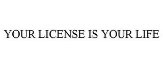 YOUR LICENSE IS YOUR LIFE recognize phone