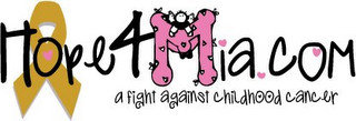 HOPE4MIA.COM A FIGHT AGAINST CHILDHOOD CANCER