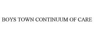 BOYS TOWN CONTINUUM OF CARE