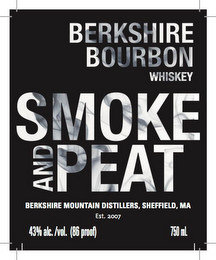 SMOKE AND PEAT BERKSHIRE BOURBON WHISKEY BERKSHIRE MOUNTAIN DISTILLERS, SHEFFIELD, MA EST. 2007 43% ALC./VOL. (86 PROOF) 750ML. recognize phone