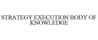 STRATEGY EXECUTION BODY OF KNOWLEDGE