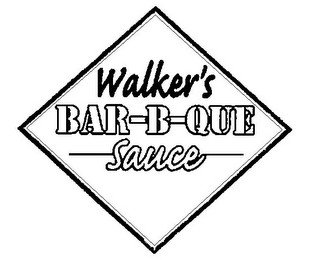 WALKER'S BAR-B-QUE SAUCE