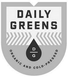 DAILY GREENS DG ORGANIC AND COLD-PRESSED