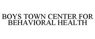 BOYS TOWN CENTER FOR BEHAVIORAL HEALTH recognize phone