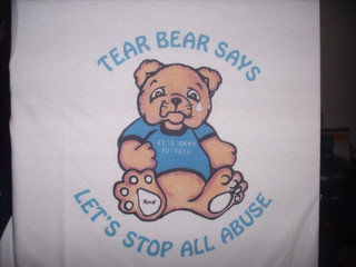 TEAR BEAR SAYS "IT'S OK TO TELL" LET'S STOP ALL ABUSE