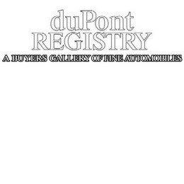 DUPONT REGISTRY A BUYERS GALLERY OF FINE AUTOMOBILES recognize phone