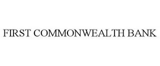 FIRST COMMONWEALTH BANK