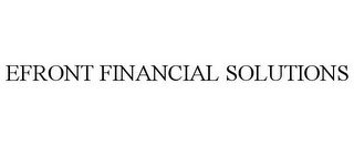 EFRONT FINANCIAL SOLUTIONS