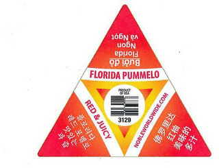FLORIDA PUMMELO RED & JUICY NOBLEWORLDWIDE.COM PRODUCT OF USA 3129 BUOI DO FLORIDA NGON VA NGOT