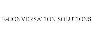 E-CONVERSATION SOLUTIONS