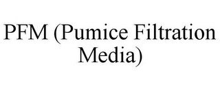 PFM (PUMICE FILTRATION MEDIA)