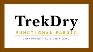 TREKDRY FUNCTIONAL FABRIC QUICK DRYING + MOISTURE WICKING