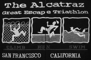 THE ALCATRAZ GREAT ESCAPE TRIATHLON CLIMB RUN SWIM SAN FRANCISCO CALIFORNIA recognize phone