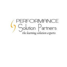 PERFORMANCE SOLUTION PARTNERS THE LEARNING SOLUTION EXPERTS