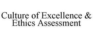 CULTURE OF EXCELLENCE & ETHICS ASSESSMENT