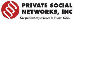 PRIVATE SOCIAL NETWORKS, INC THE PATIENT EXPERIENCE IS IN OUR DNA.