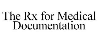 THE RX FOR MEDICAL DOCUMENTATION recognize phone