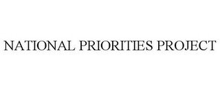 NATIONAL PRIORITIES PROJECT