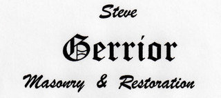 STEVE GERRIOR MASONRY & RESTORATION