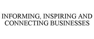 INFORMING, INSPIRING AND CONNECTING BUSINESSES
