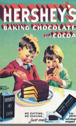 HERSHEY'S, BAKING CHOCOLATE, AND COCOA, BAKING DRINKING CHOCOLATE, NO CUTTING, NO SHAVING, JUST MELT, 1. OZ PIECES INDIVIDUALLY WRAPPED, THE GREATEST COCOA SALES ON EARTH