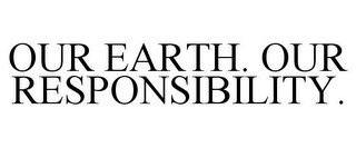 OUR EARTH. OUR RESPONSIBILITY. recognize phone