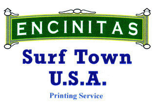 ENCINITAS SURF TOWN U.S.A. PRINTING SERVICE recognize phone