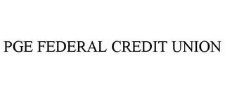 PGE FEDERAL CREDIT UNION