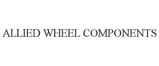 ALLIED WHEEL COMPONENTS