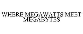 WHERE MEGAWATTS MEET MEGABYTES