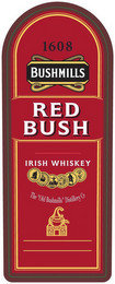 BUSHMILLS 1608 RED BUSH IRISH WHISKEY THE "OLD BUSHMILLS" DISTILLERY CO.