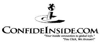 CI CONFIDEINSIDE.COM "YOUR INSIDE CONNECTION TO GLOBAL INFO." "YOU CLICK, WE ANSWER!"
