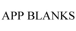 APP BLANKS