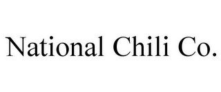 NATIONAL CHILI CO.
