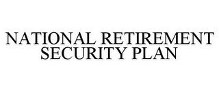 NATIONAL RETIREMENT SECURITY PLAN